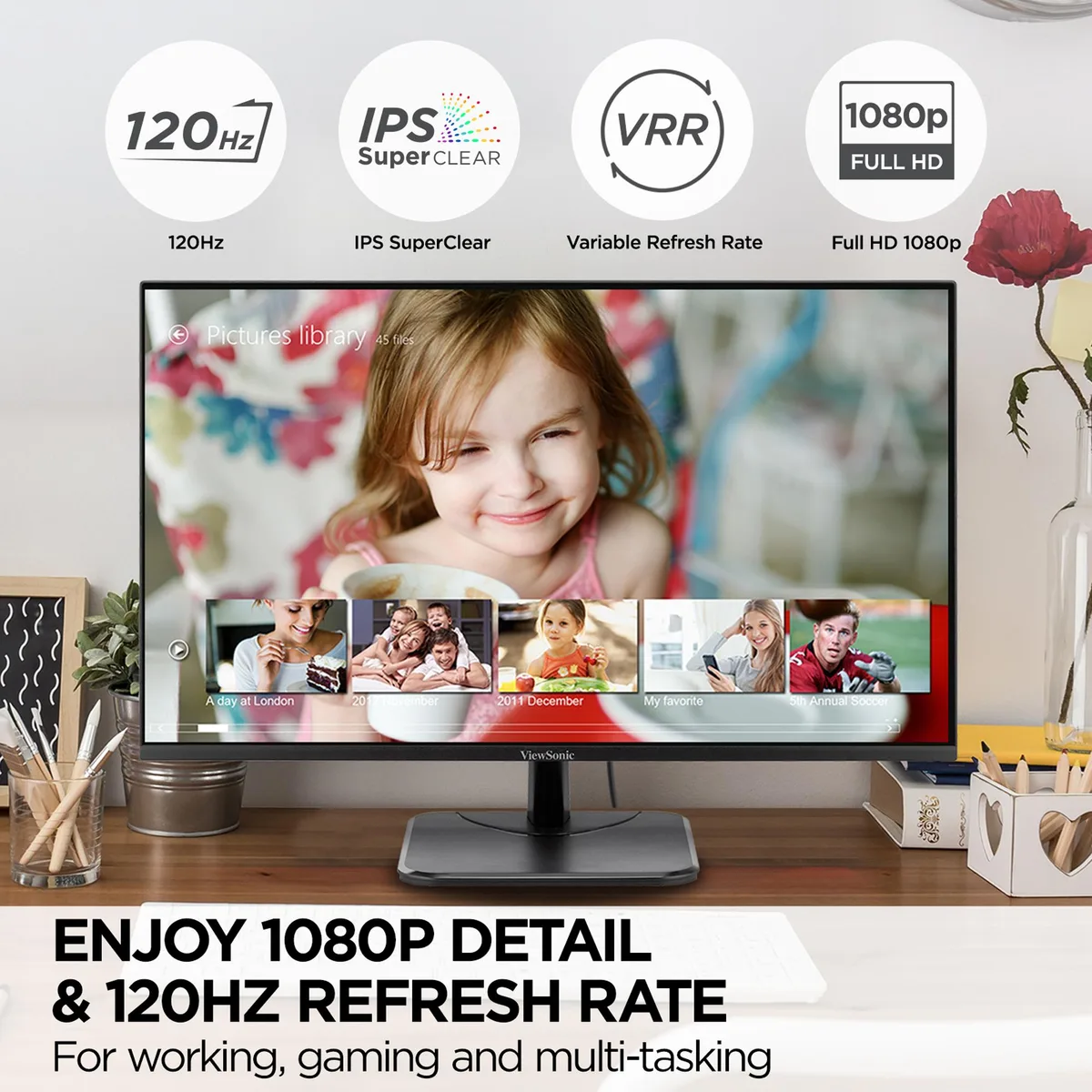 ViewSonic ViewSonic VA2456A-MHD 24" IPS 1080p 120Hz monitor — photo du produit