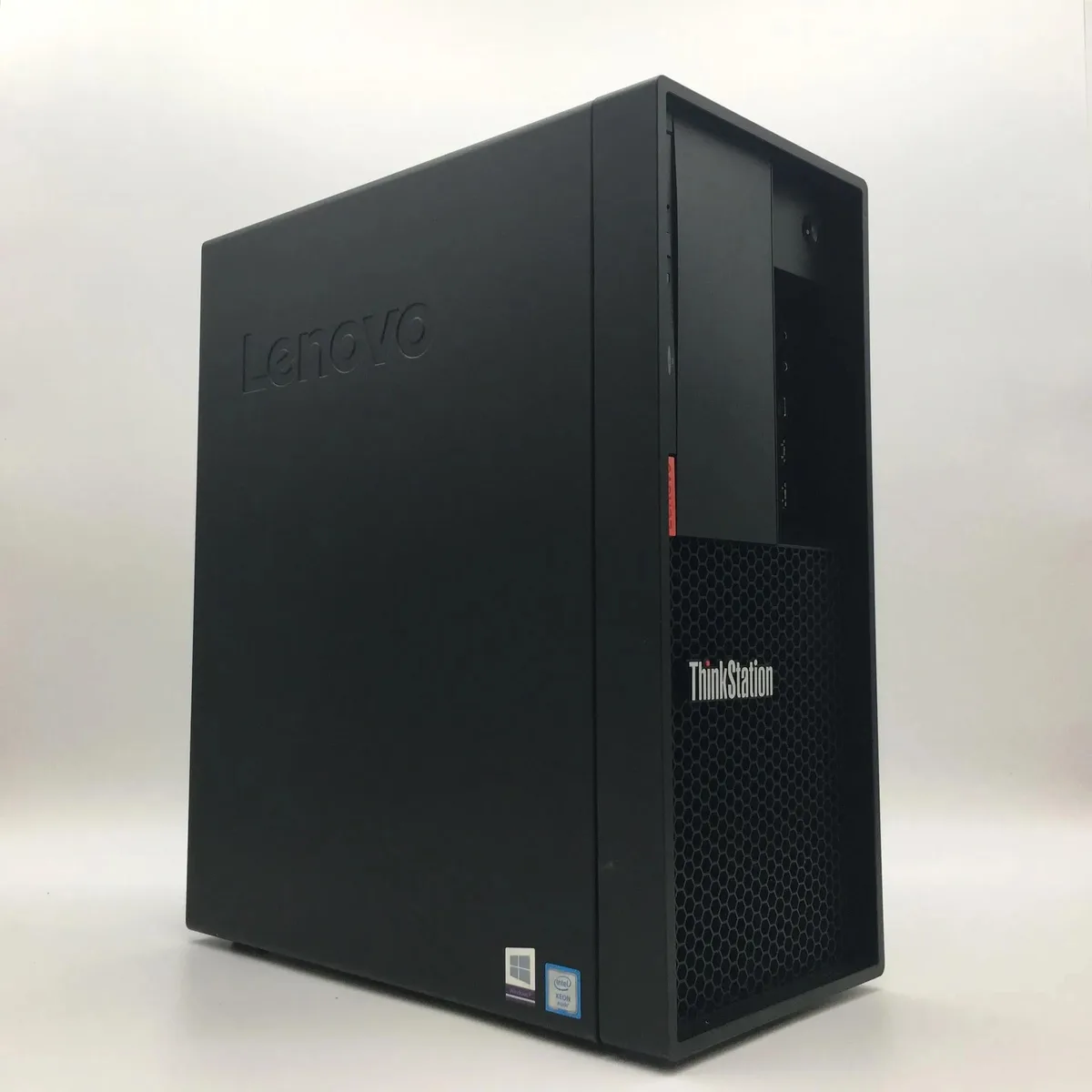 Raven-black ThinkStation P330 workstation tower