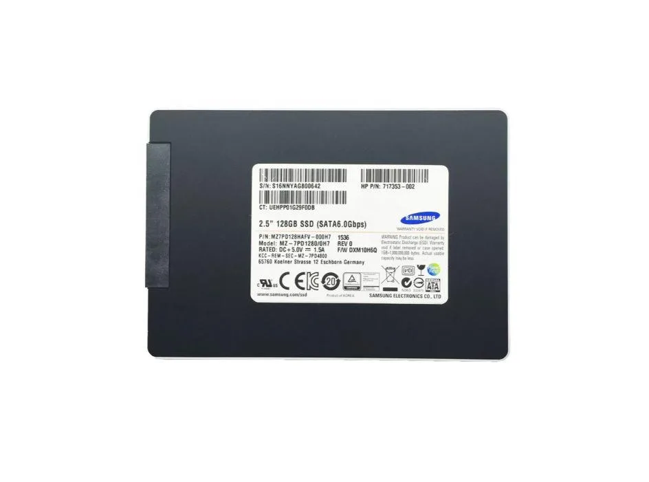 Samsung 128GB SATA 2.5-inch internal SSD, black metal casing