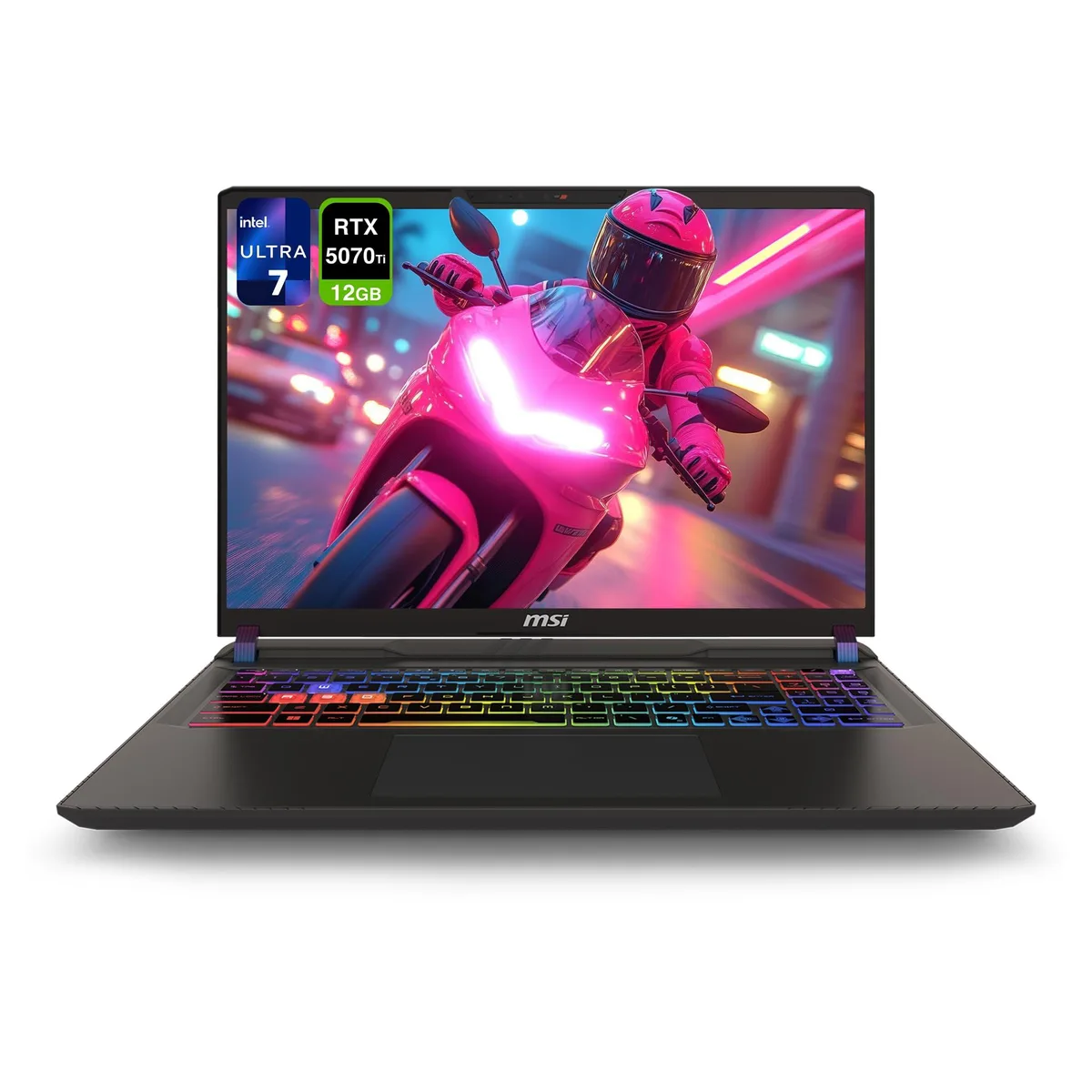 Cosmo Gray 16 inch gaming laptop with backlit keyboard