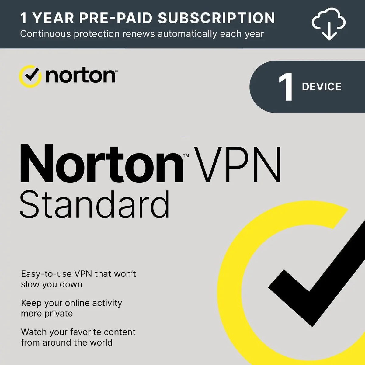 Norton Norton 21430112 Secure VPN 2022 Standard 1 Device 1 Year — fotografia produktu