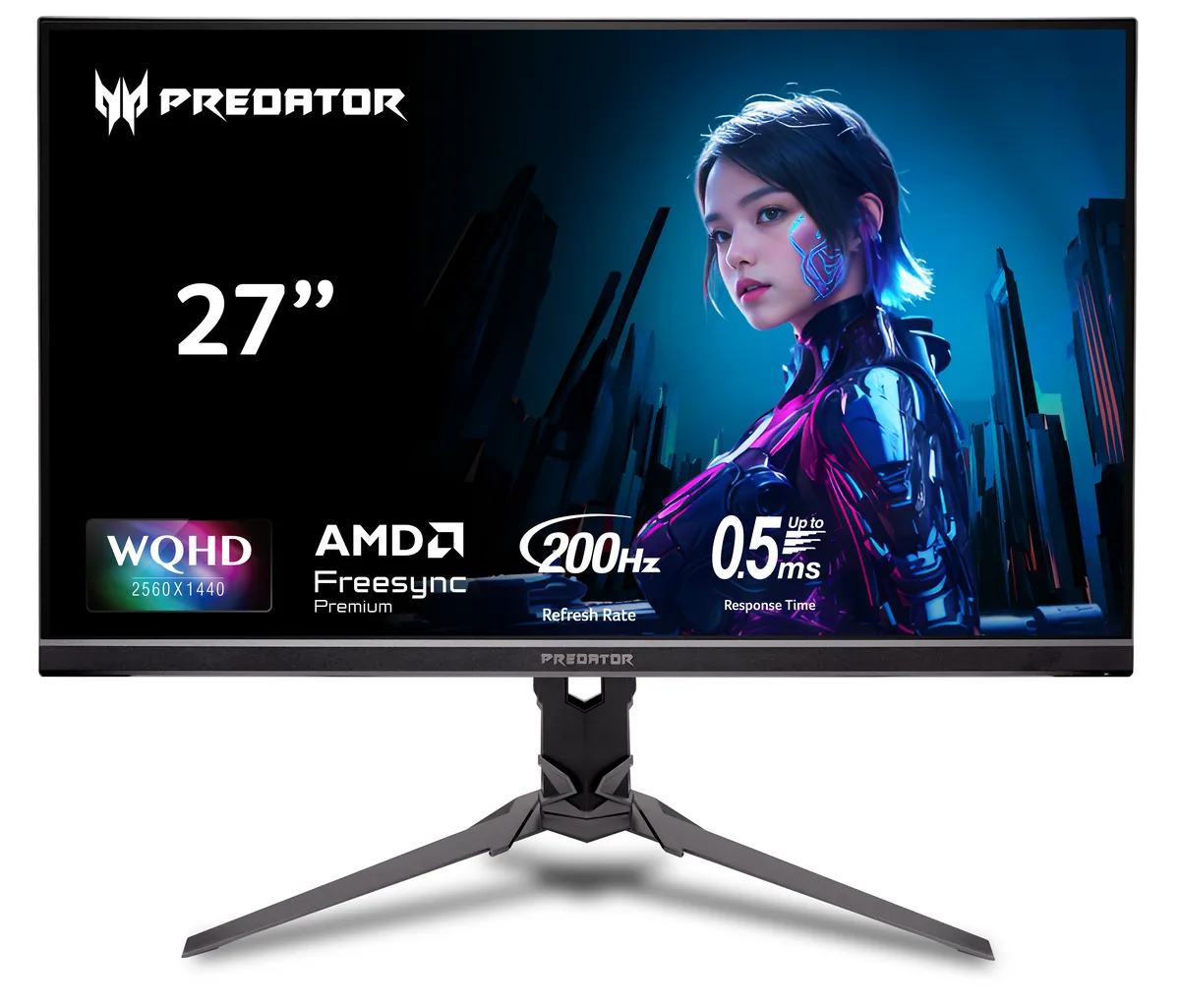 Acer America Acer America UM.HX3AA.104 Predator XB273U X1bmiiprx 27" WQHD 200Hz IPS gaming monitor — product photo