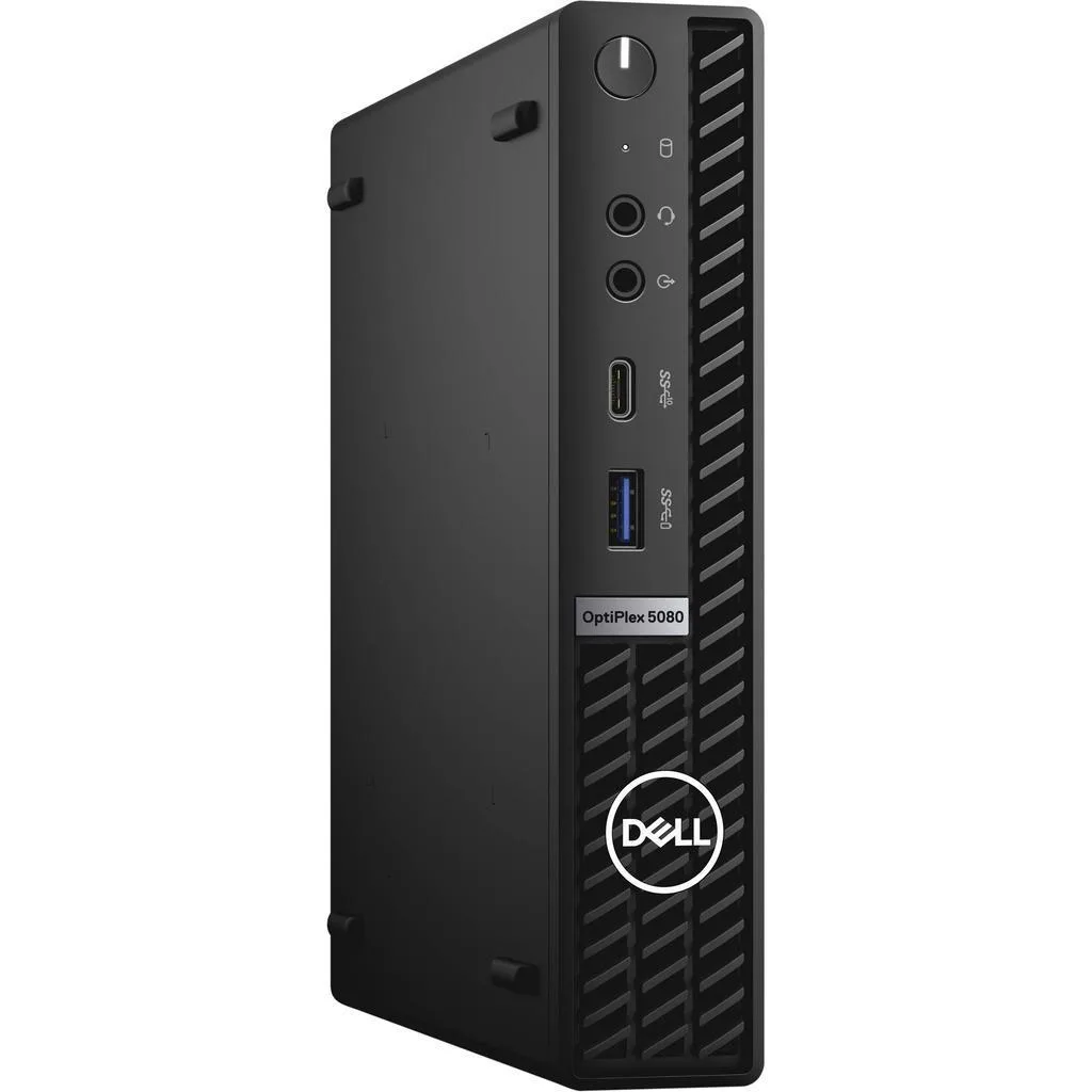 Small black desktop tower, micro form factor