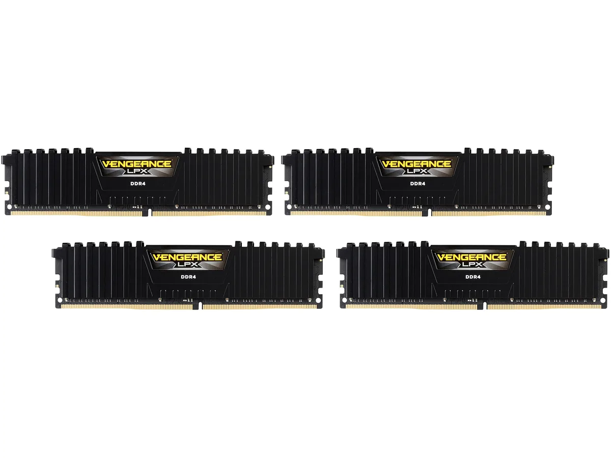 Corsair Corsair Vengeance LPX CMK64GX4M4C3000C15 64GB (4×16GB) DDR4 3000 CL15 desktop RAM — product photo