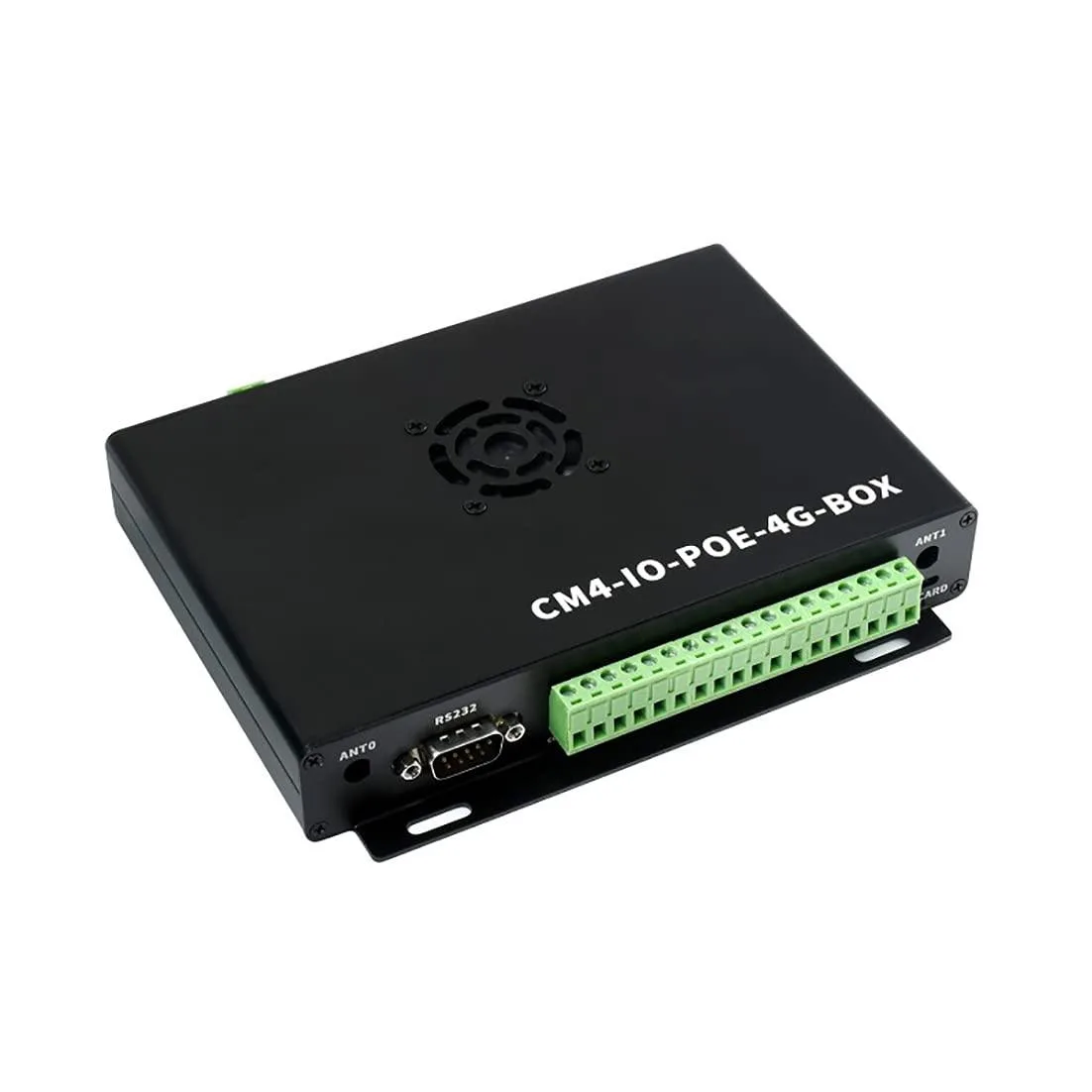 LORDWORLD LORDWORLD Industrial IoT Mini-Computer CM4 Board With Fan PoE 5G/4G Metal Case — Produktfoto