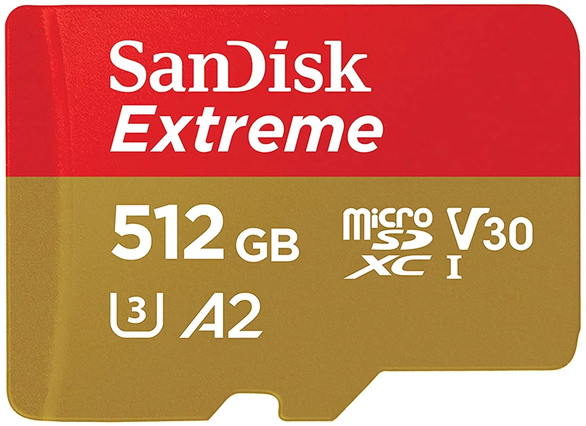 SanDisk SanDisk Extreme Pro microSDXC SDSQXA1-512G-GN6MN 512GB 160MB/s 90MB/s — vörumynd