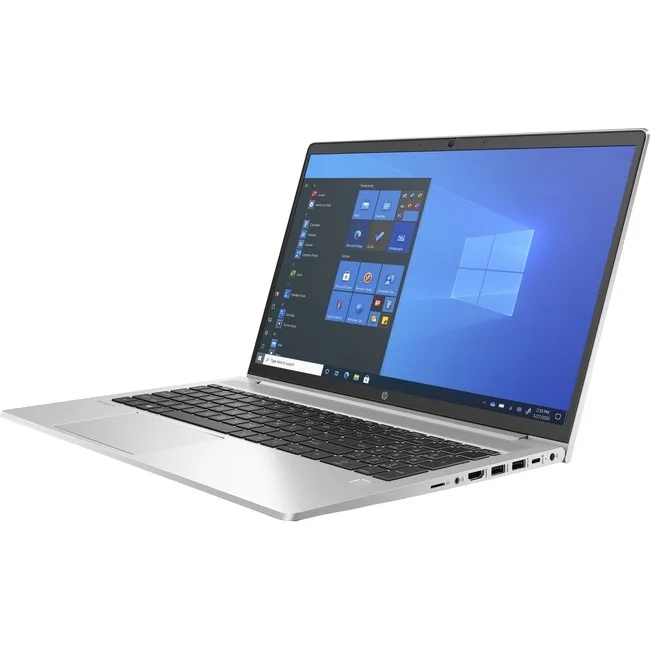 Silver 15.6 inch HP ProBook 450 G8 laptop with non-touch IPS display
