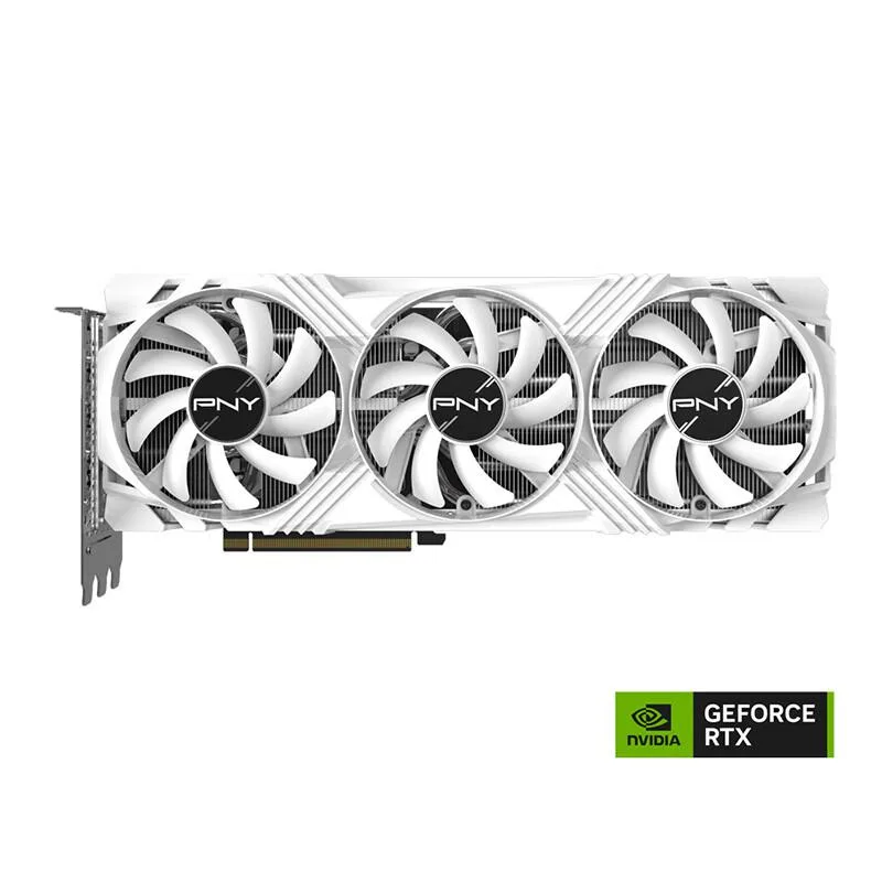 PNY Technologies, Inc. PNY GeForce RTX 4070 Ti 12GB Verto White Limited Edition graphics card — product photo