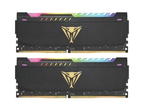 Two silver Viper Steel DDR4 sticks with grey heatspreaders