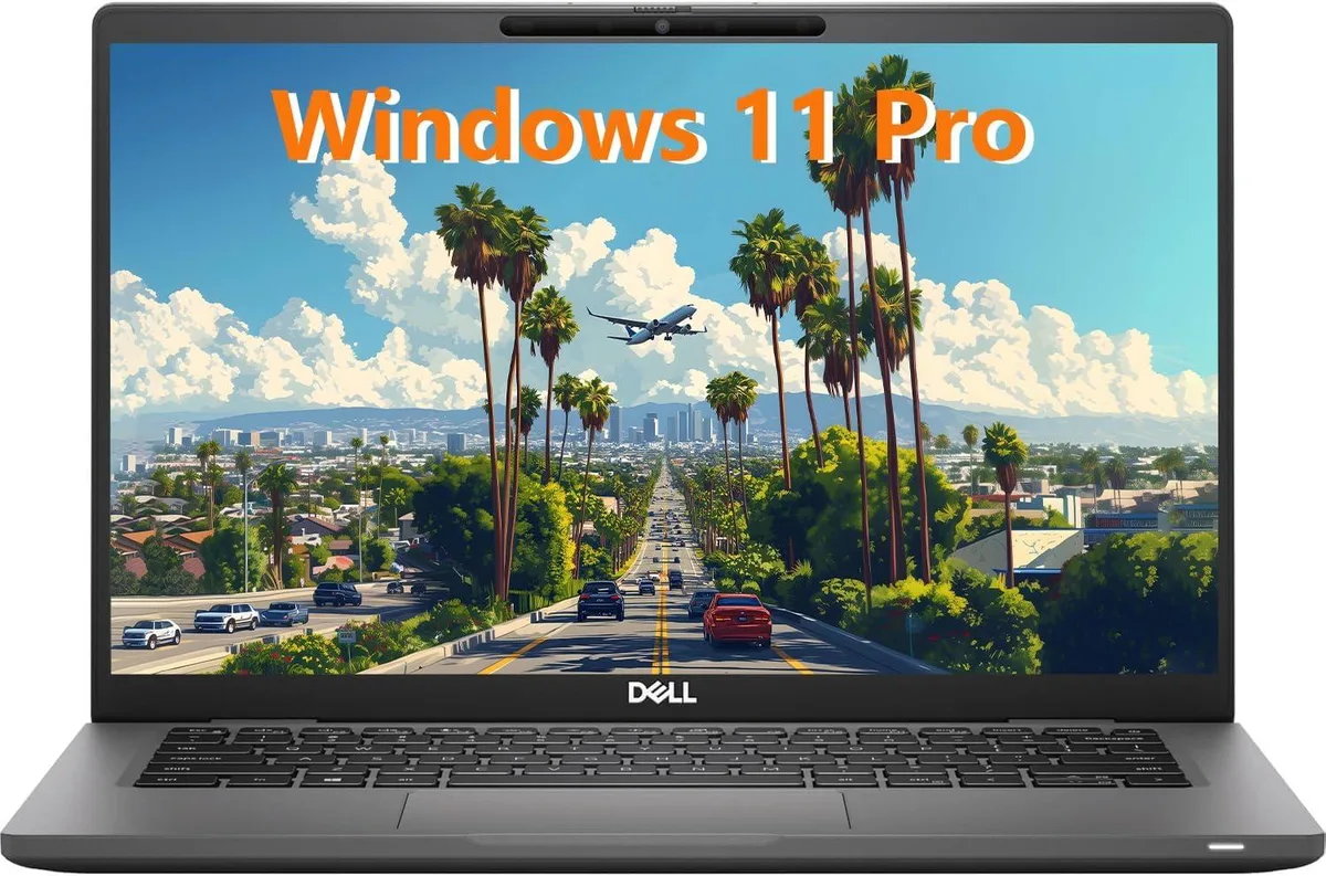 Silver-grey Dell Latitude 7320 13.3 inch notebook, thin bezels, backlit keyboard, compact form