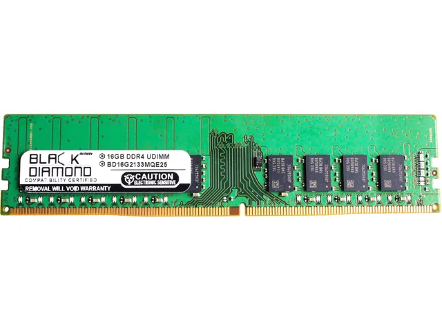 Black Diamond Memory Black Diamond Memory BD16G2133MQE25 16GB DDR4 2133 ECC Unbuffered server RAM — product photo