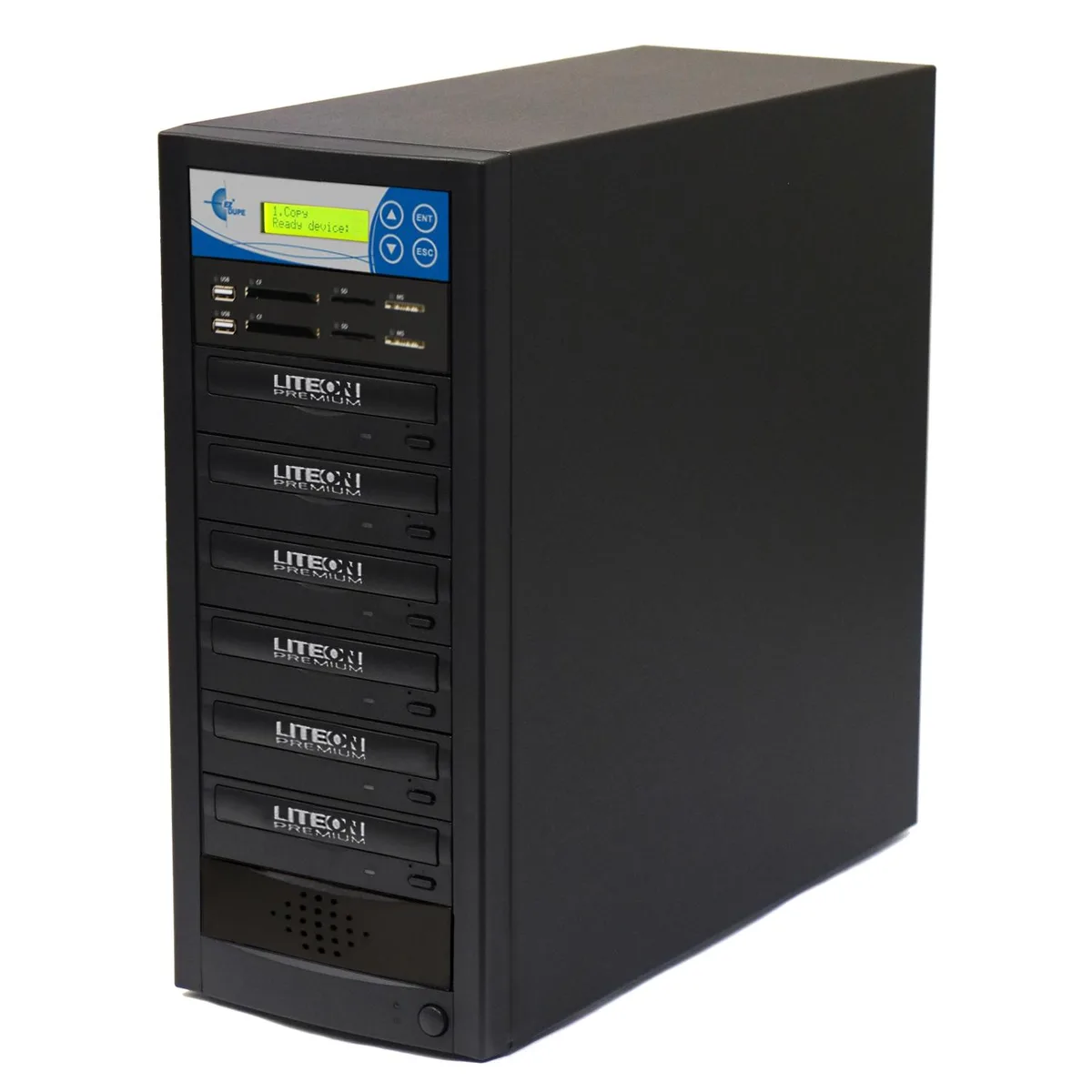 EZ Dupe, Inc. EZ Dupe, Inc. Media Mirror Plus DVD Duplicator M1005-SSP 1 to 5 targets 128M buffer — zdjęcie produktu