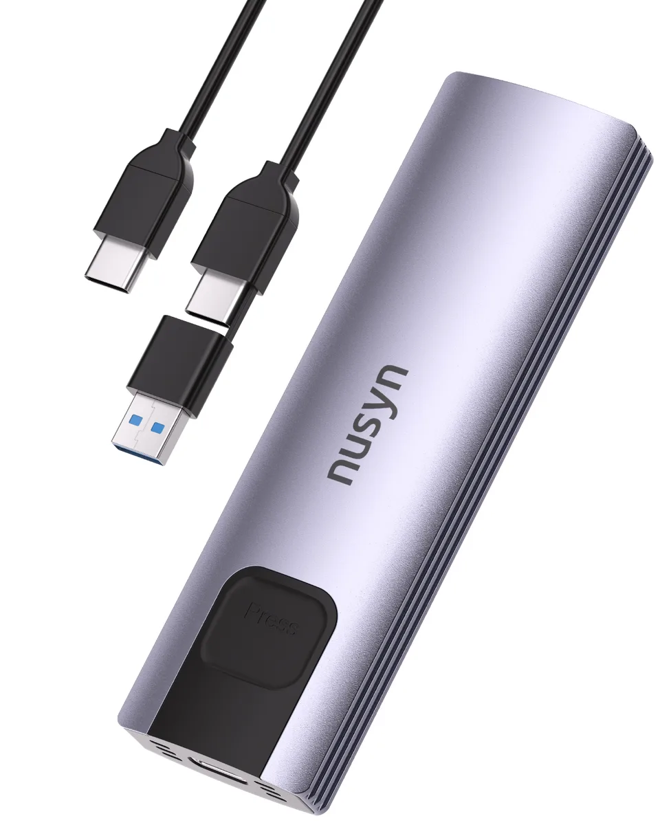 NUSYN NUSYN NSE20GRK 10Gbps M.2 NVMe SATA drive enclosure — fotografija proizvoda