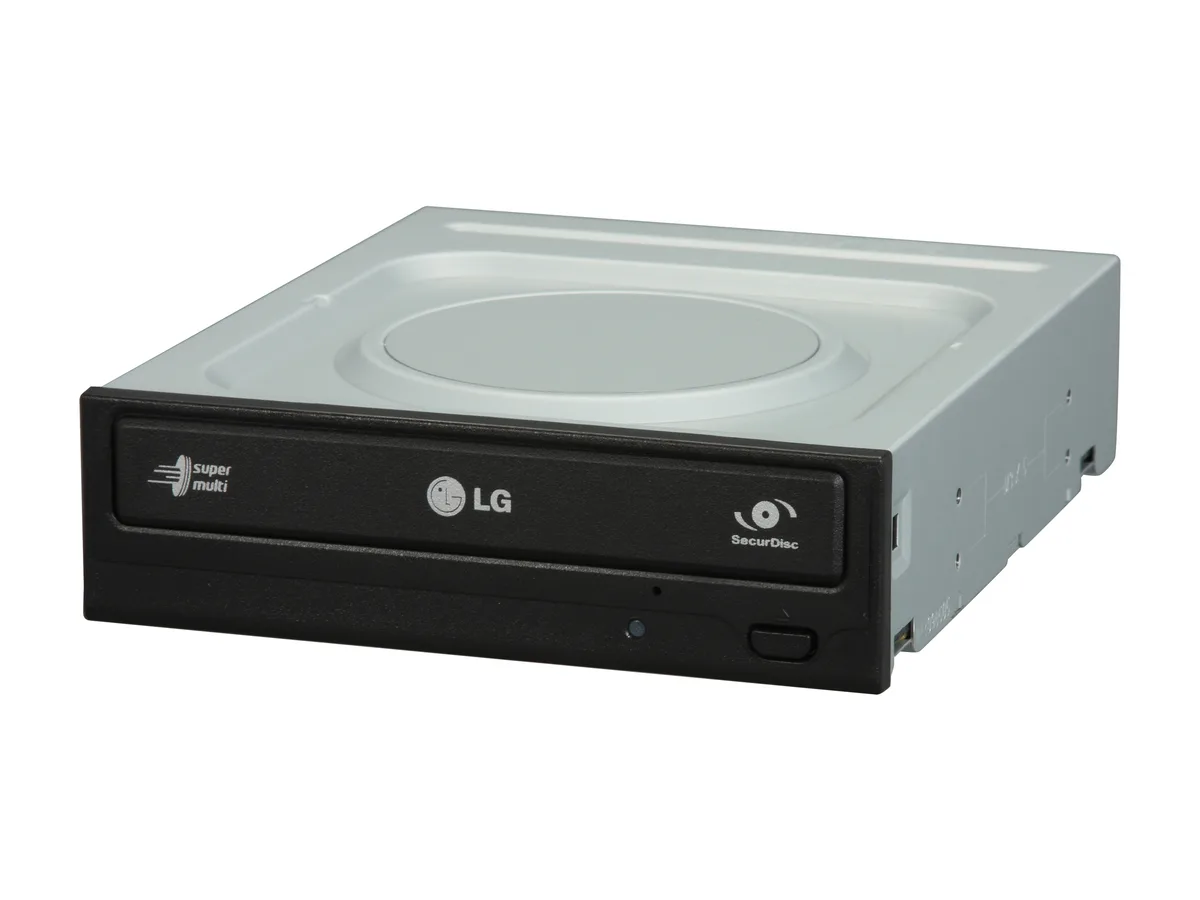 LG Electronics LG Electronics GH22NS50 DVD burner 22X DVD±R 8X DVD+RW 16X DVD-ROM 48X CD-ROM 2MB cache SATA 5.25" black tray — Produktfoto