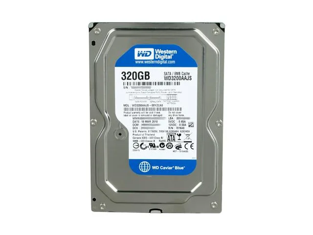 Western Digital Western Digital WD3200AAJS 320GB 7200 RPM 8MB SATA 3.0Gb/s 3.5" internal hard drive — 제품 사진