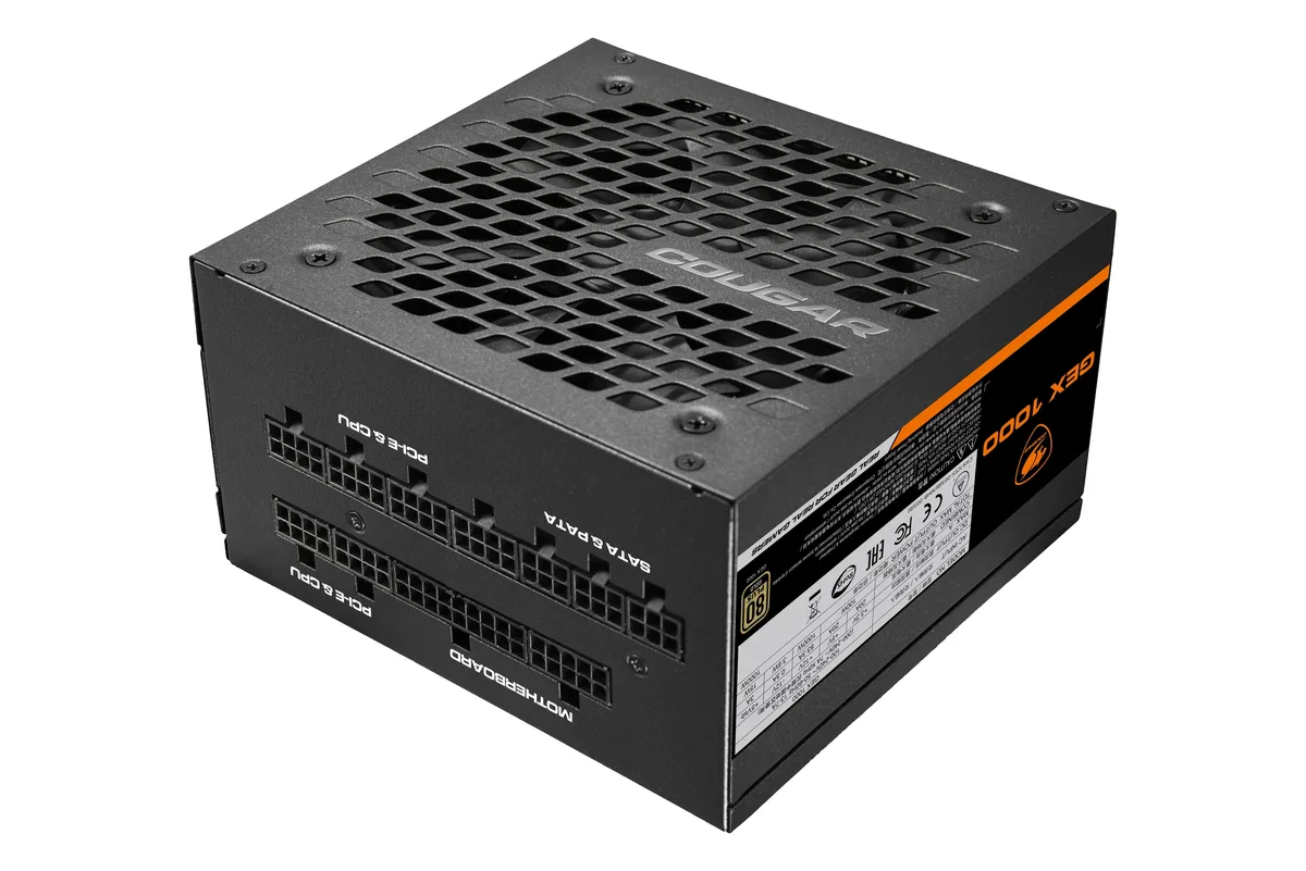 COUGAR COUGAR GEX 1000 power supply 140mm fully modular 80Plus Gold — photo du produit