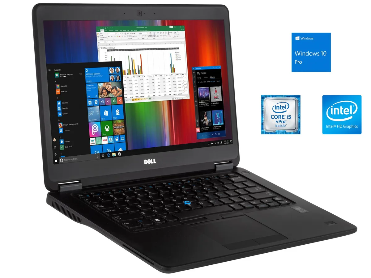 DELL DELL Latitude E7450 laptop i5-5300U 16GB 256GB SSD 14 FHD — photo du produit