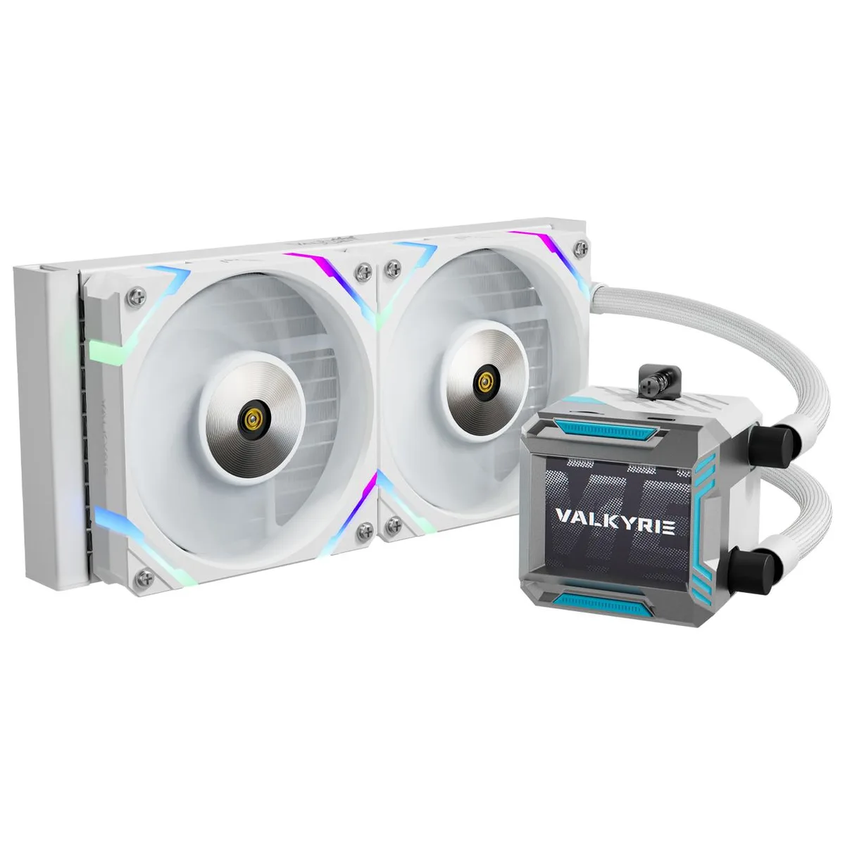 Valkyrie Valkyrie Syn 240 White LCD liquid cooler — photo du produit