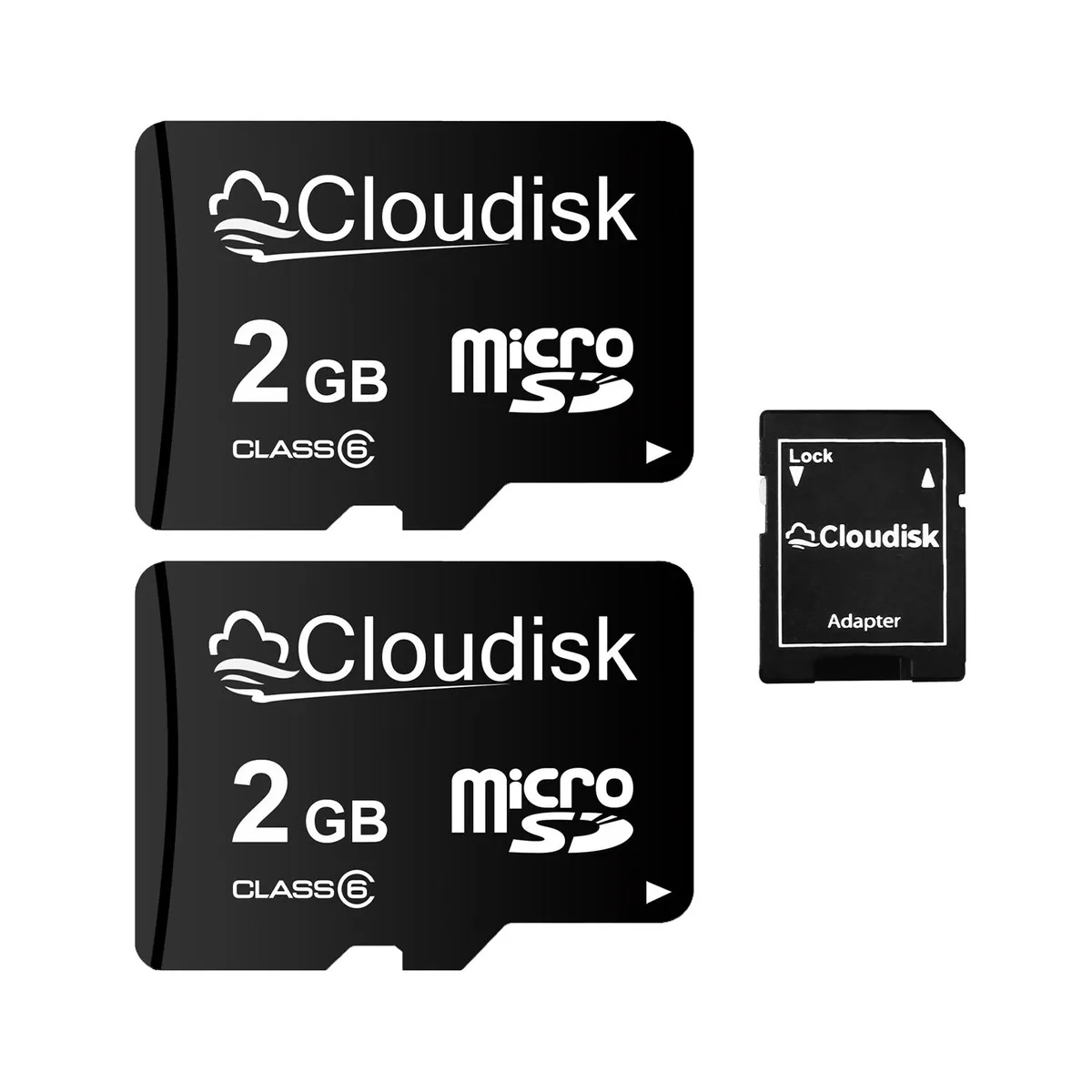Cloudisk Cloudisk MicroSD Memory Card 2GB 2Pack with SD Adapter — fotografija proizvoda