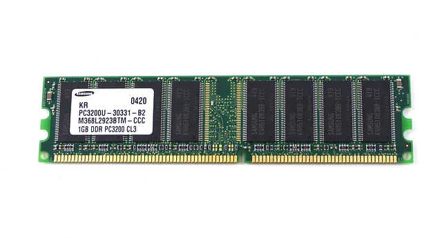 SAMSUNG SAMSUNG M368L2923BTM-CCC 1GB 184-Pin DDR 400 PC3200 CL3 2.60V memory upgrade — תמונת המוצר
