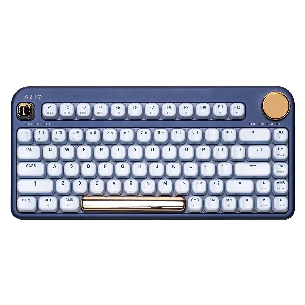 AZIO AZIO IK105US gaming keyboard Gateron Blue Switch Blue 21 backlight modes — produktbild