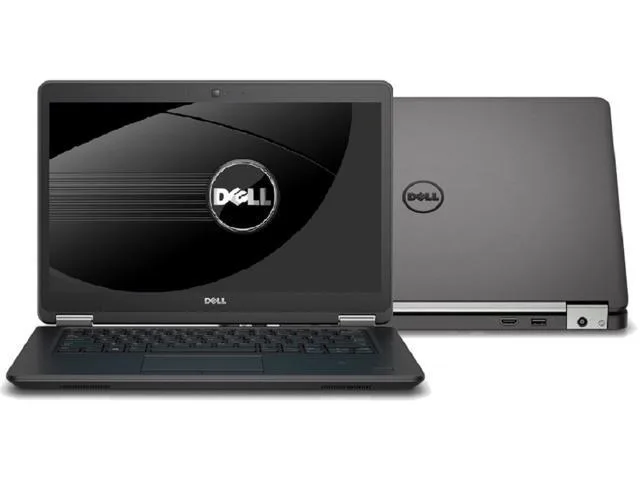 Black Dell Latitude 7490 laptop closed lid 14 inch screen
