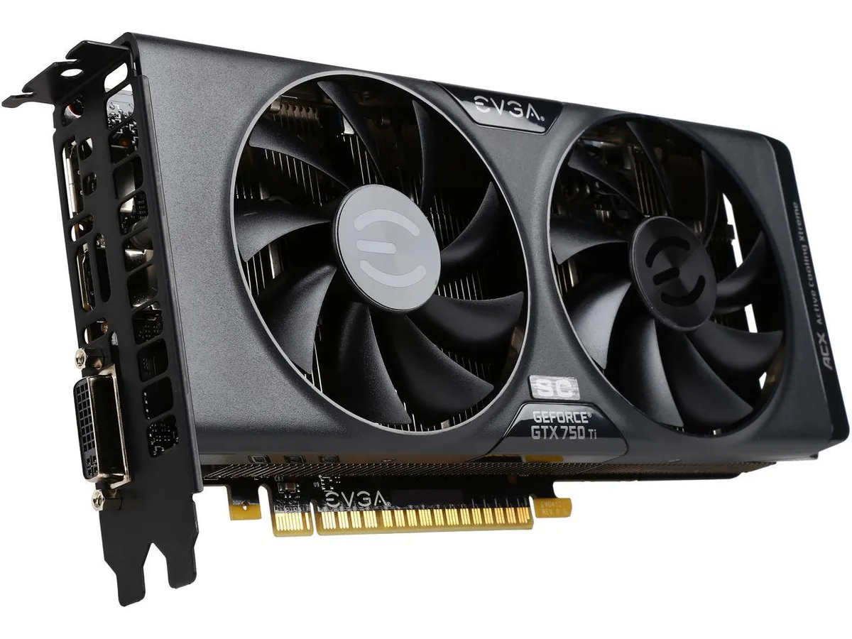 EVGA EVGA GeForce GTX 750 Ti 2GB GDDR5 ACX graphics card — product photo