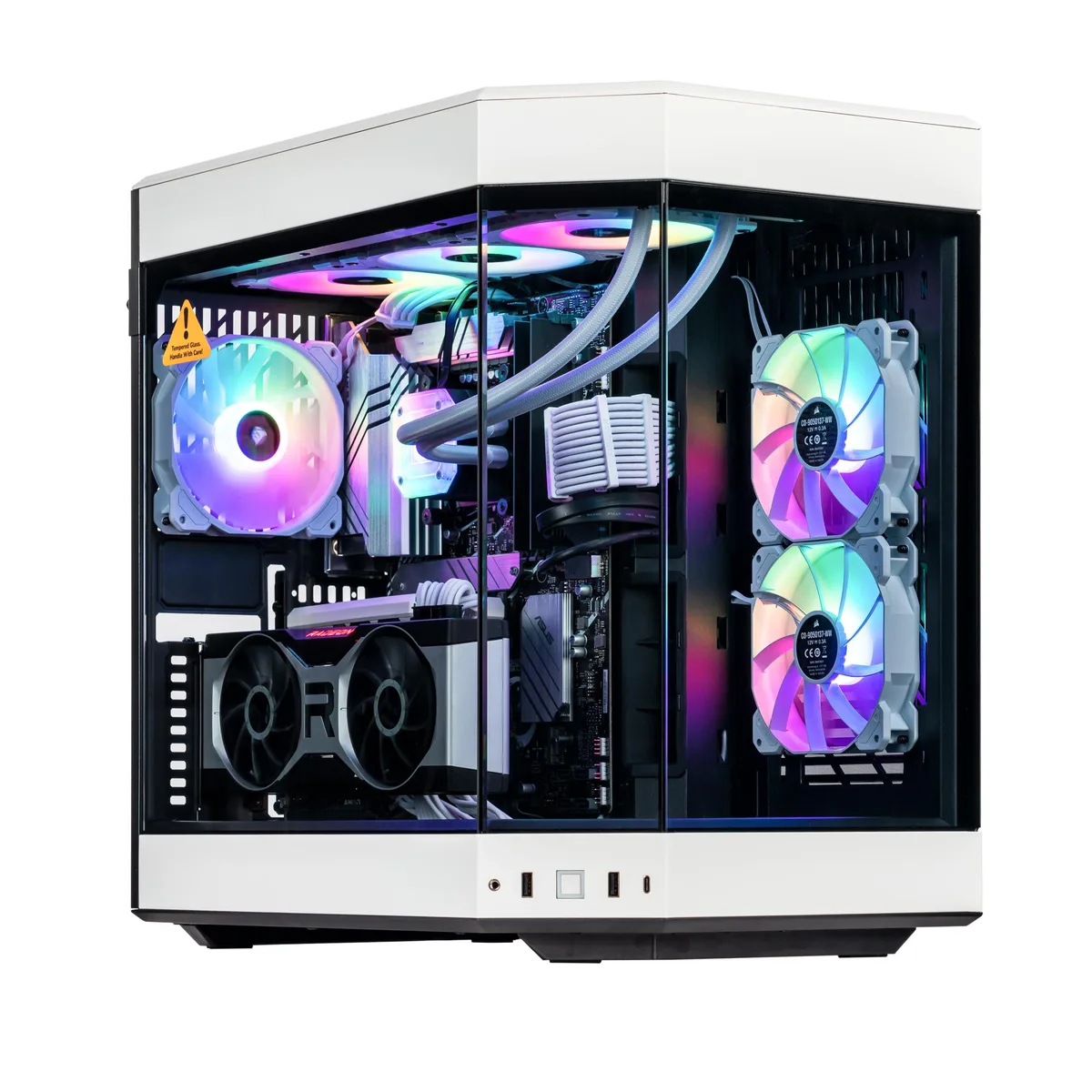 Velztorm Velztorm Praetix Gaming PC i9-14900K RX 9070 XT 16GB DDR5 512GB SSD White — product photo