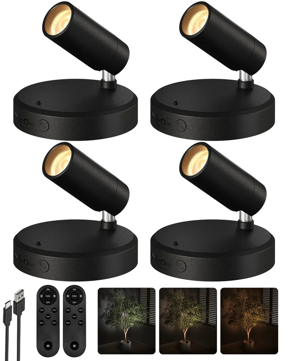  EZL2411A spot light 5500mAh 100 LM 3-CCT 4-pack black — termékfotó