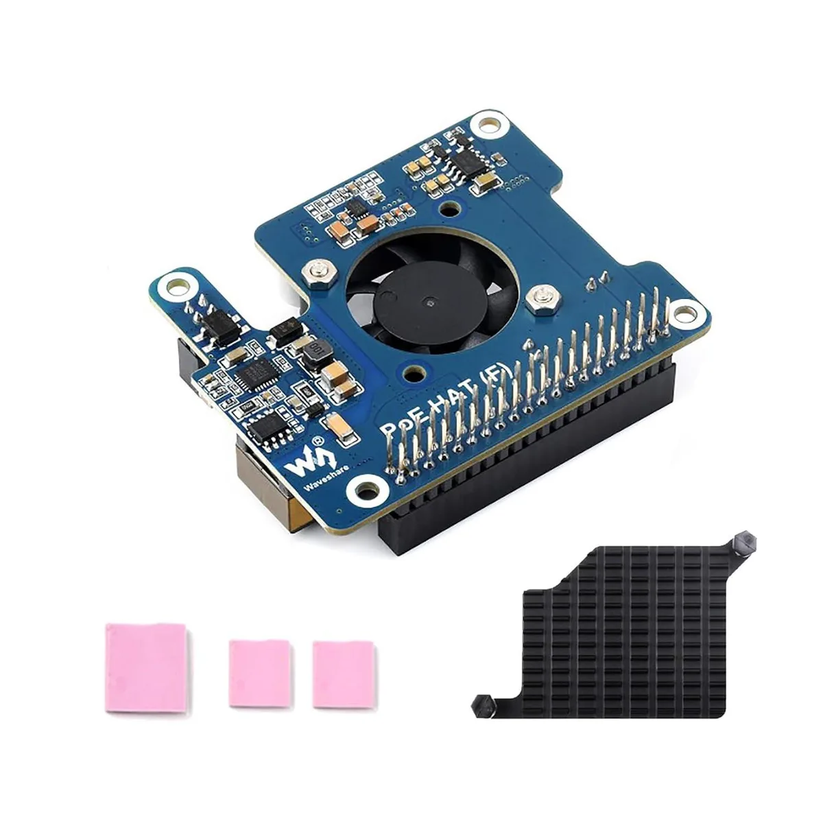 LORDWORLD LORDWORLD PoE HAT F for Raspberry Pi 5 CM5 development board — foto del prodotto