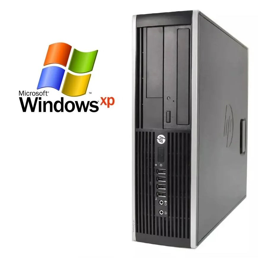 HP HP 8000 EliteDesk SSF desktop PC Core 2 Duo 3.1 GHz 4GB DDR3 500GB HDD Windows XP Pro — photo du produit