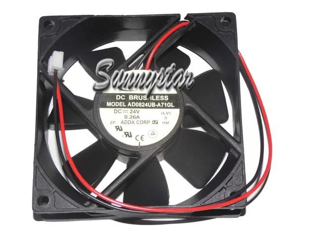 Zyvpee Zyvpee AD0824UB-A71GL 8025 24V 0.26A 80mm Ball Bearing Case Fan — תמונת המוצר