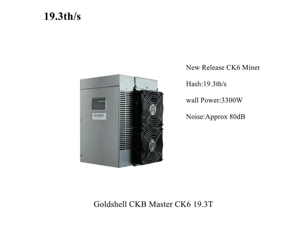 Goldshell Goldshell CK6 mining hardware 19.3TH/s 3300W — photo du produit