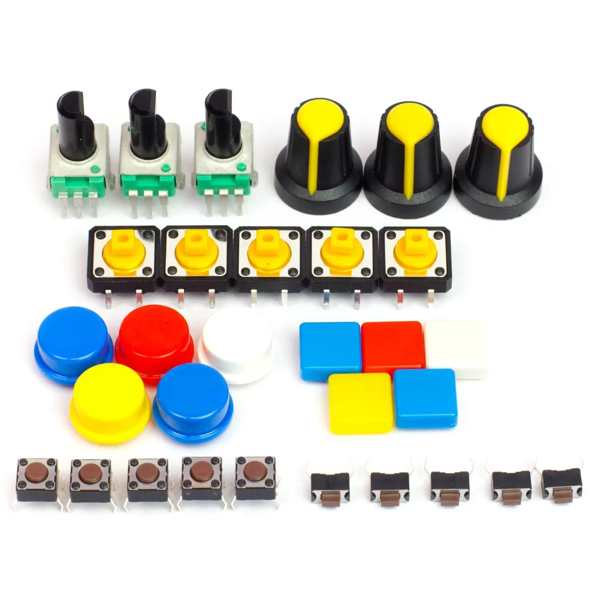 Pimoroni Pimoroni PIM248 Maker Essentials Switches & Potentiometers Kit — productfoto