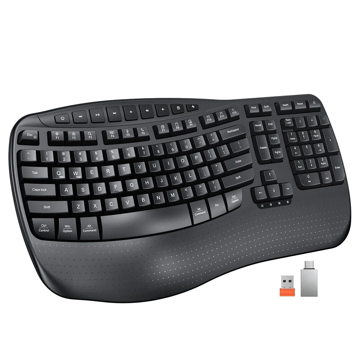 Motion DirectorD-KB Wireless Ergonomic Keyboard - Black — 商品写真