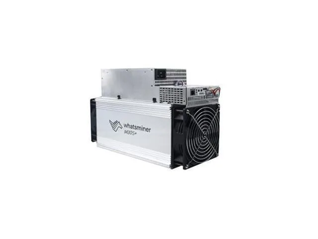 Rectangular silver mining unit 155 by 225 by 425 millimetres with integrated power supply