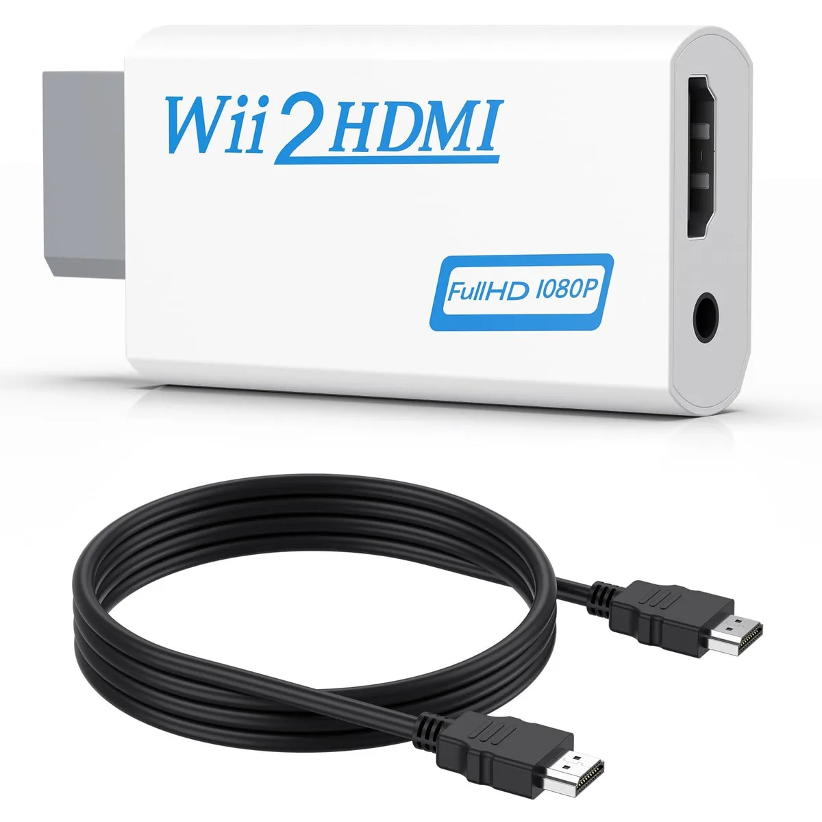  Meliya Wii to HDMI Converter 1080p with 5ft Cable &amp; 3.5mm Audio Jack — 제품 사진