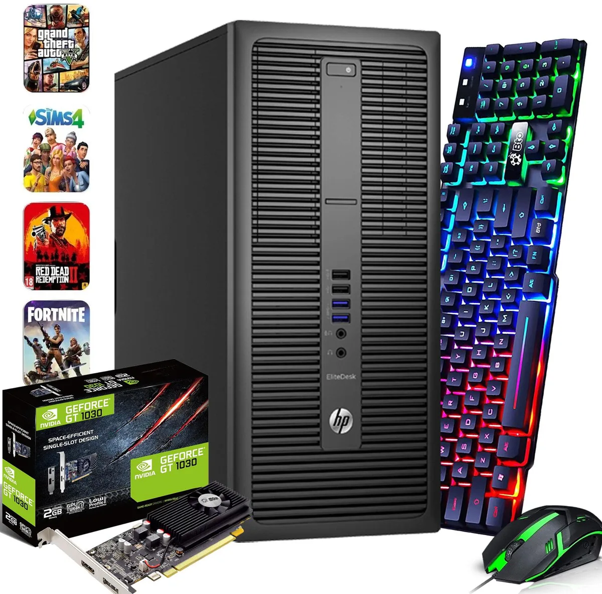 HP HP 800 G2 gaming PC i7-6700 4.00GHz 16GB DDR4 1TB SSD GT1030 — photo du produit