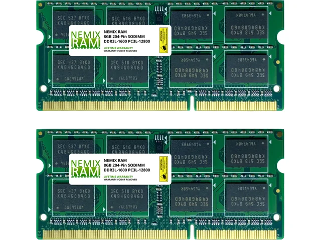 NEMIX RAM NEMIX RAM 16GB (2x8GB) DDR3 1600MHz CL11 1.35V 204-Pin SODIMM laptop RAM — foto produk