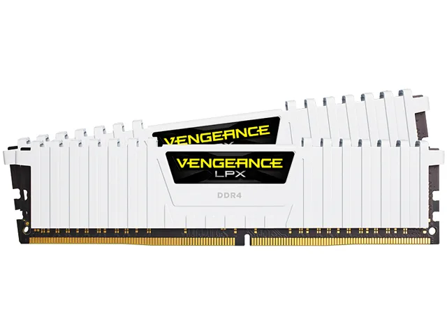 Corsair Corsair CMK32GX4M2B3000C15W Vengeance LPX 32GB (2×16GB) DDR4 3000 CL15 White desktop RAM — product photo