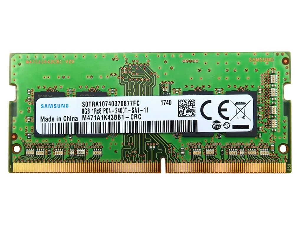 SAMSUNG SAMSUNG M471A1K43BB1-CRC_UA 8GB DDR4 laptop RAM 2400MHz CL17 1Rx8 — Produktfoto
