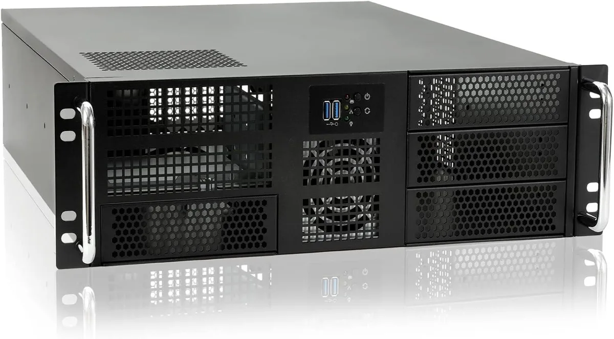 BFKK BFKK 3U Rackmount Server Chassis EATX/ATX/MATX 4x5.25 6x3.5 Top/Side Cooling — صورة المنتج
