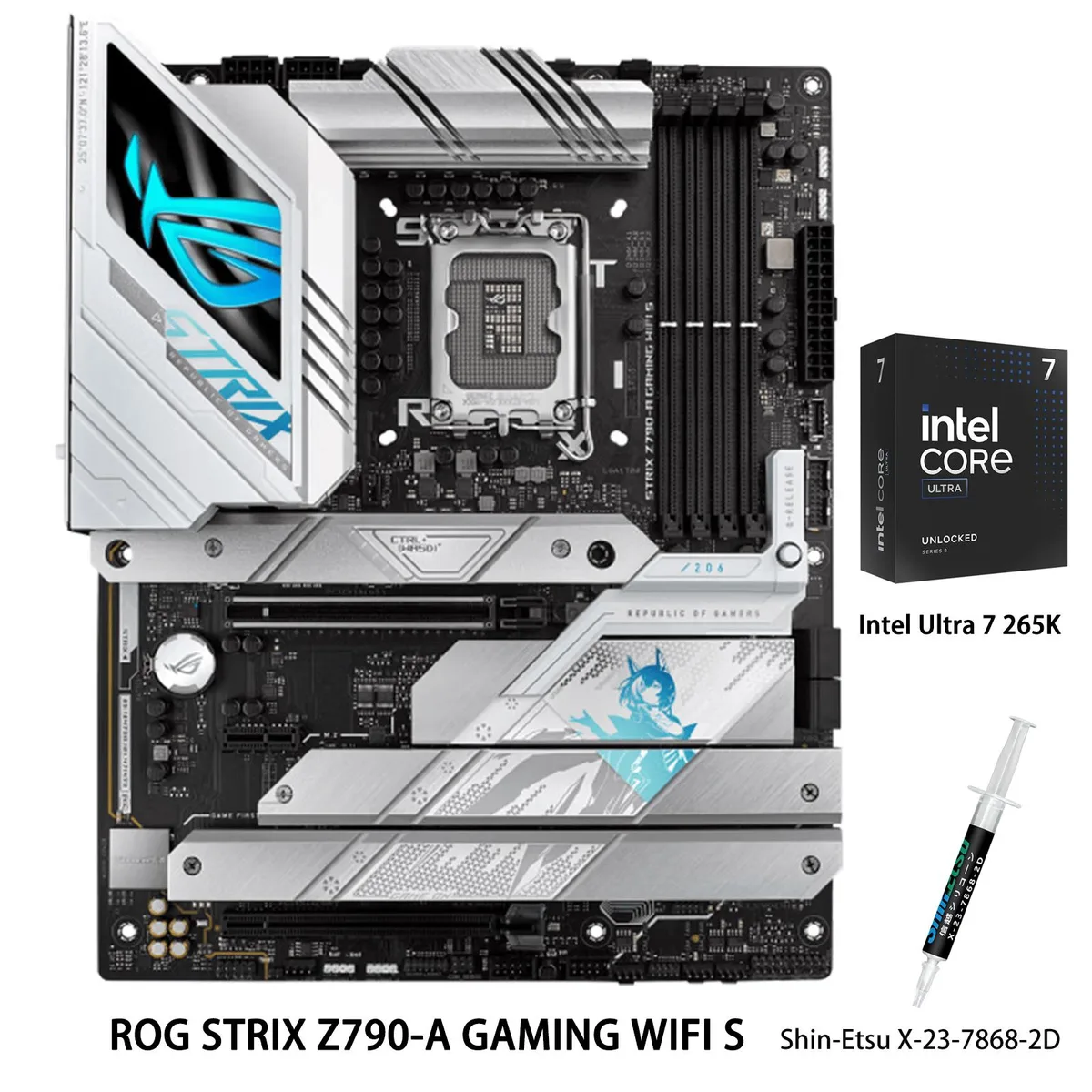 ASUS ASUS ROG STRIX Z790-A GAMING WIFI S Intel motherboard & Ultra 7 265K CPU combo — product photo