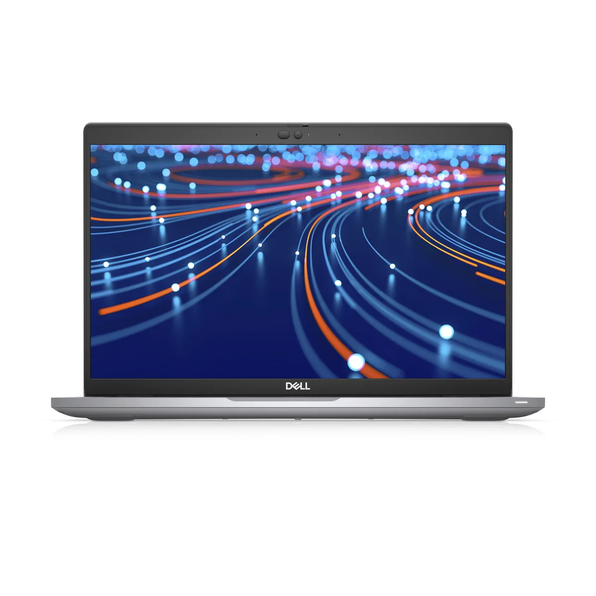 Silver Dell Latitude 5420 14.0 inch touchscreen laptop, thin and light form factor, matte anti-glare finish