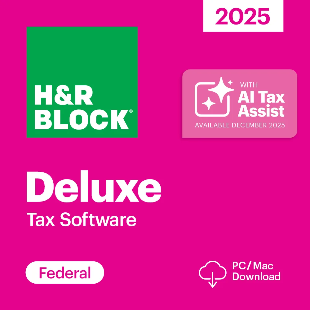 H&amp;R Block H&amp;R Block 1413800-25 Tax Software Deluxe 2025 accounting — fotografia produktu