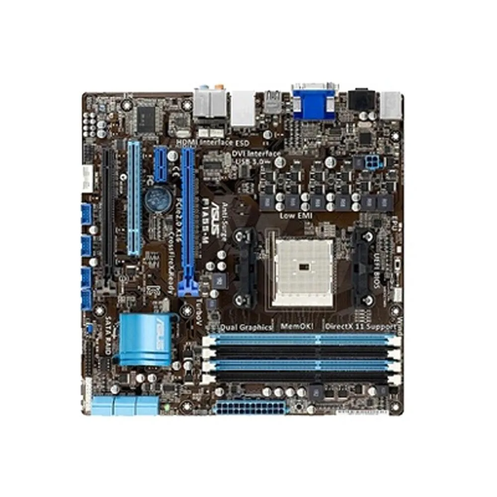 ASUS ASUS F1A55-M Socket FM1 AMD A55 DDR3 64GB Micro ATX Motherboard — product photo