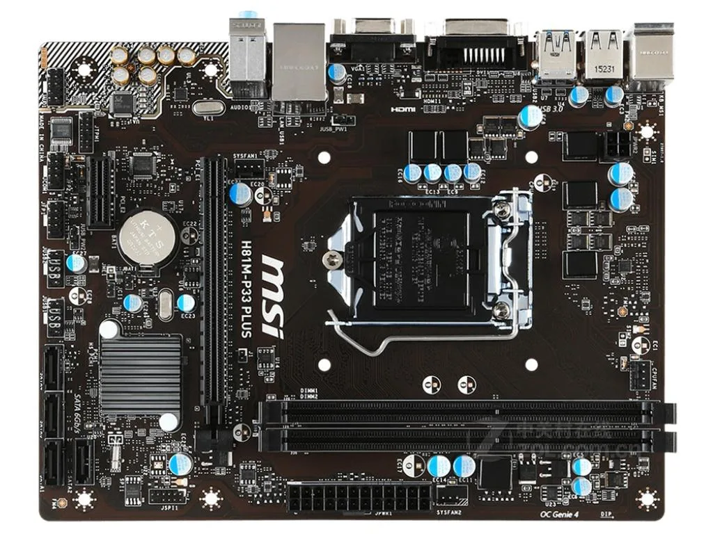 MSI MSI H81M-P33 PLUS 16GB DDR3 LGA 1150 Intel motherboard — 商品照片