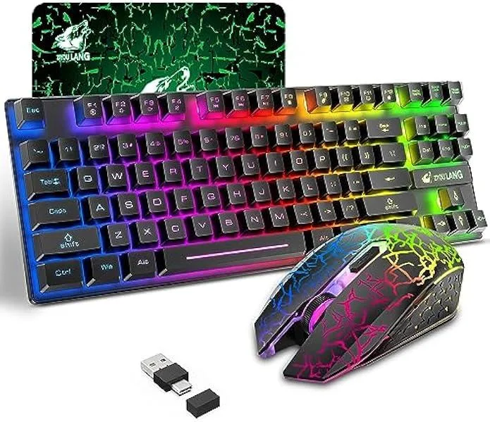 Ksin Ksin 87-Key Wireless Gaming Keyboard Combo (Black) — product photo