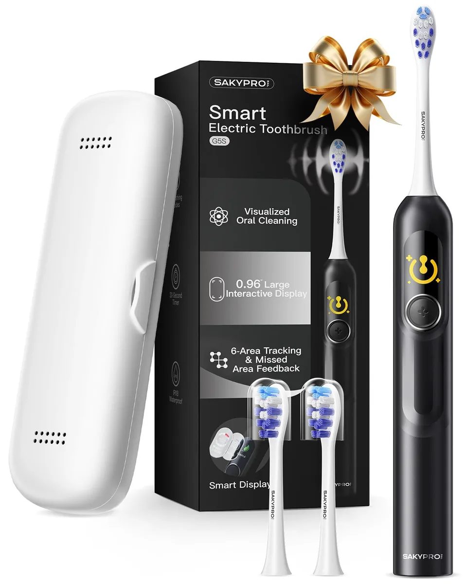  SAKYPRORAL G5S Smart Electric Toothbrush Black — product photo