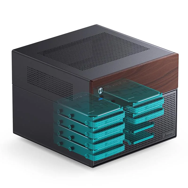 JONSBO JONSBO N4 Black Walnut NAS PC Case — product photo